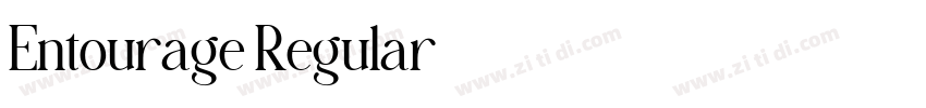 Entourage Regular字体转换